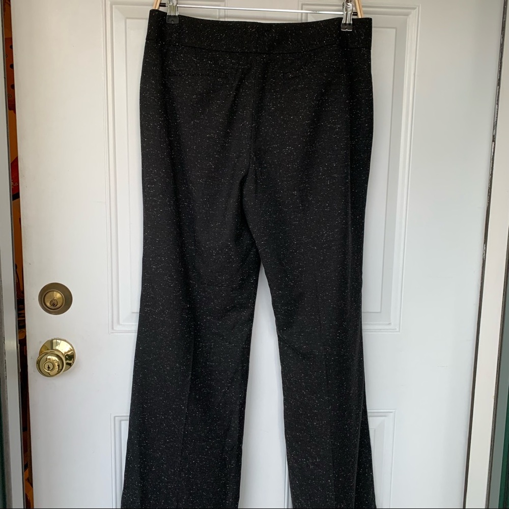 •Halogen• Taylor Fit Black Dress Pants Flecked with Gray - Size 8 - Picture 5 of 7